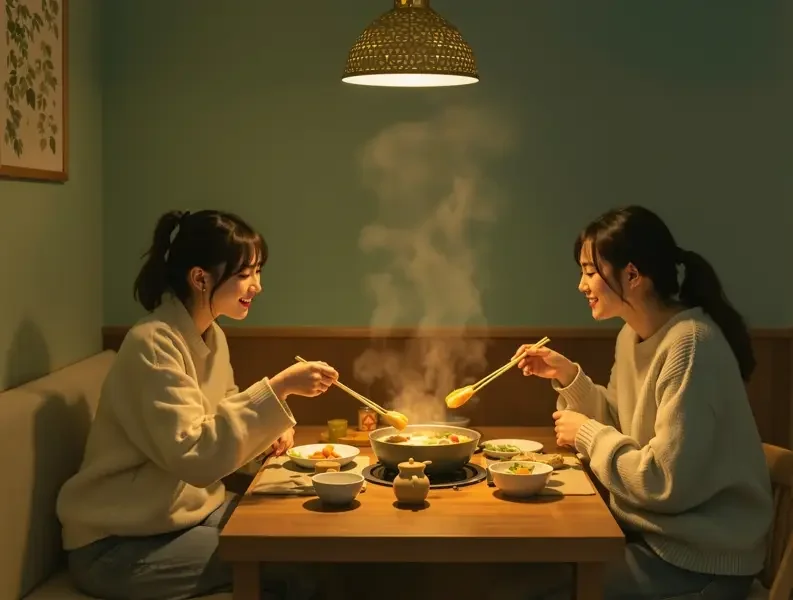 现场直击：某顶流男星深夜现身火锅店，与神秘女子相谈甚欢