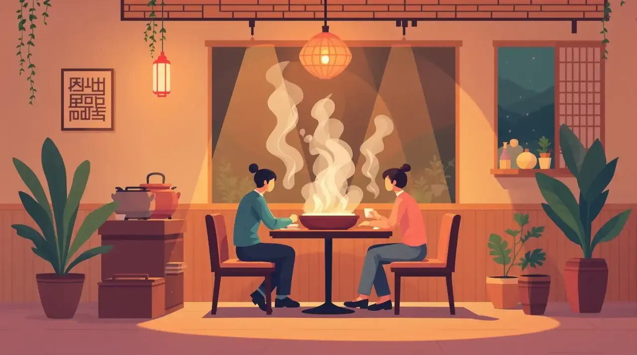 顶流男星深夜现身火锅店，与神秘女子相谈甚欢